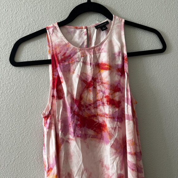 NWT Ann Taylor Maxi Dress XS Petal Pink Sleeveless Viscose Summer Vacation - Picture 2 of 7